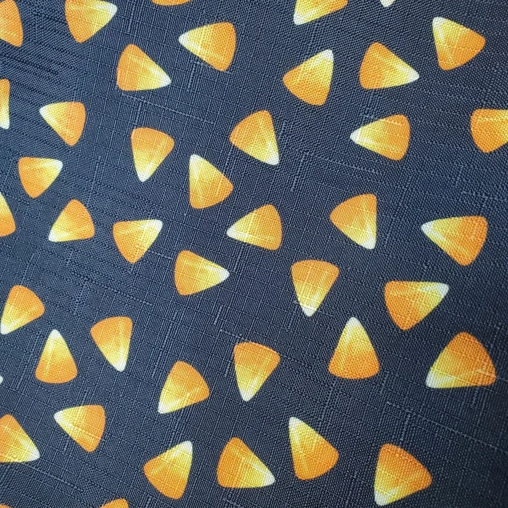 Candy Corn Halloween Fabric Rectangular Table Cloth 50x68 Inches, 100% Polyester